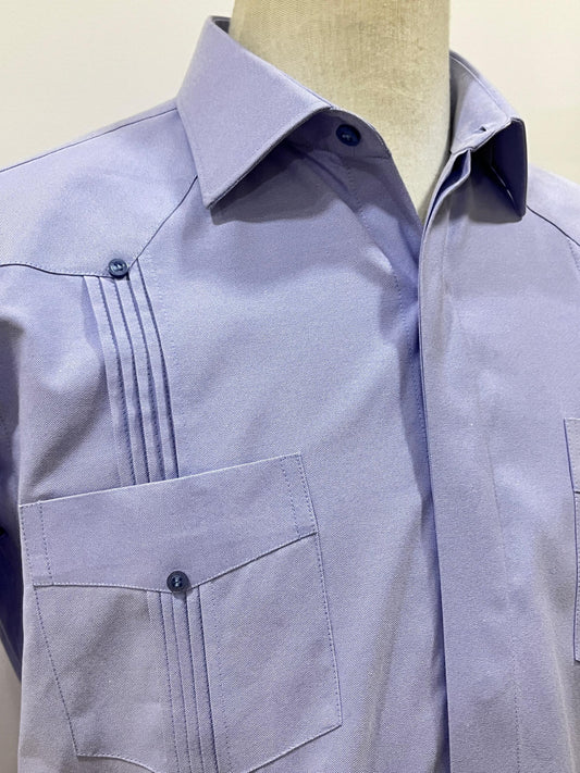 Guayabera azul claro