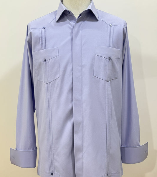 Guayabera azul claro